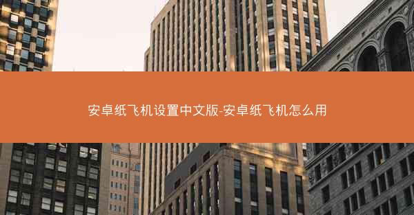 安卓纸飞机设置中文版-安卓纸飞机怎么用