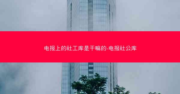 电报上的社工库是干嘛的-电报社公库