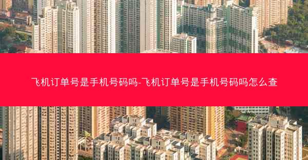 飞机订单号是手机号码吗-飞机订单号是手机号码吗怎么查
