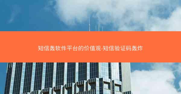 短信轰软件平台的价值观-短信验证码轰炸