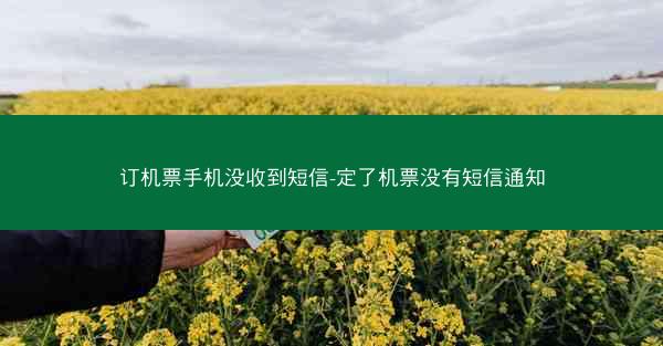 订机票手机没收到短信-定了机票没有短信通知