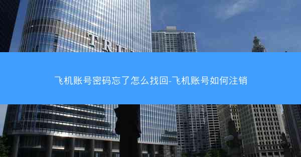 飞机账号密码忘了怎么找回-飞机账号如何注销