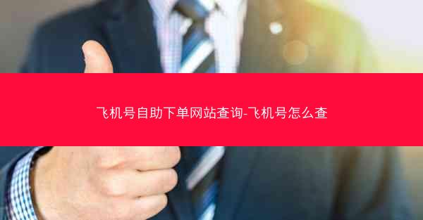 飞机号自助下单网站查询-飞机号怎么查