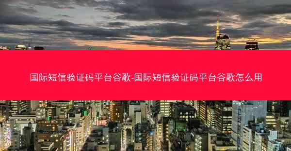 国际短信验证码平台谷歌-国际短信验证码平台谷歌怎么用