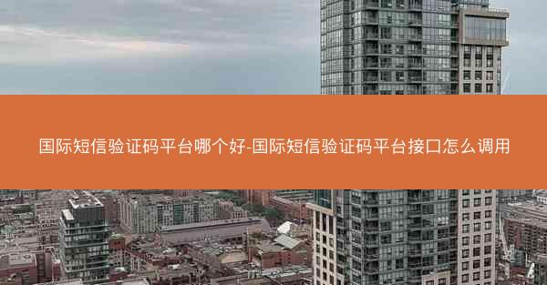 国际短信验证码平台哪个好-国际短信验证码平台接口怎么调用
