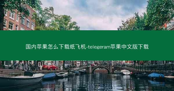 国内苹果怎么下载纸飞机-telegeram苹果中文版下载