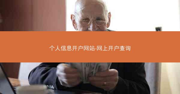 个人信息开户网站-网上开户查询