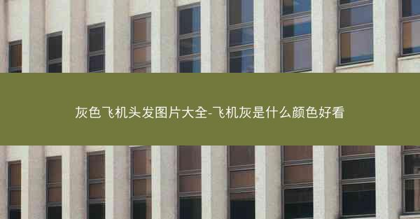 灰色飞机头发图片大全-飞机灰是什么颜色好看