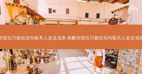 你现在只能给双向联系人发送消息-抱歉你现在只能给双向联系人发送消息