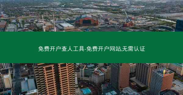 免费开户查人工具-免费开户网站,无需认证