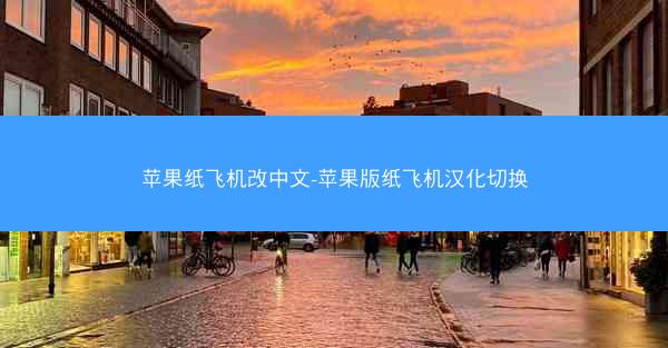 苹果纸飞机改中文-苹果版纸飞机汉化切换