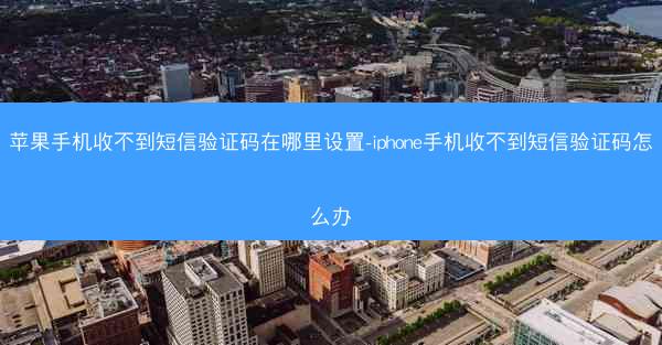 苹果手机收不到短信验证码在哪里设置-iphone手机收不到短信验证码怎么办