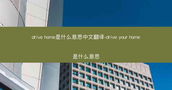 drive home是什么意思中文翻译-drive your home是什么意思