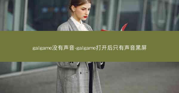 galgame没有声音-galgame打开后只有声音黑屏