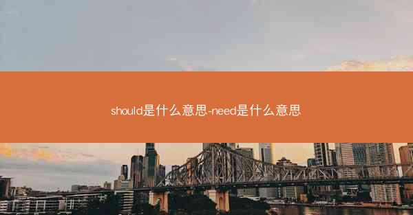 should是什么意思-need是什么意思