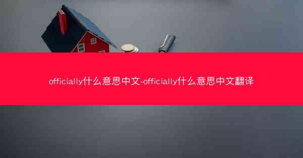 officially什么意思中文-officially什么意思中文翻译