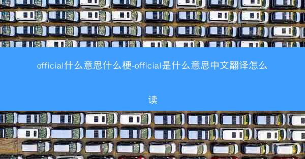 official什么意思什么梗-official是什么意思中文翻译怎么读