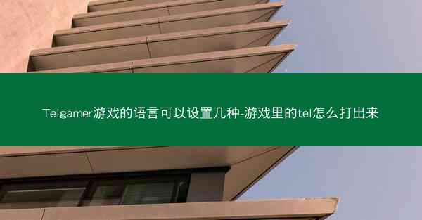 Telgamer游戏的语言可以设置几种-游戏里的tel怎么打出来