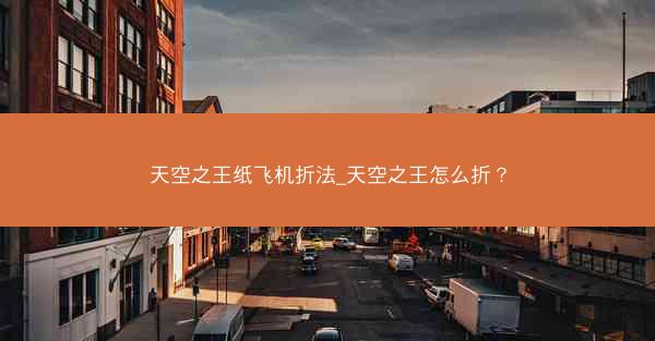 天空之王纸飞机折法_天空之王怎么折？