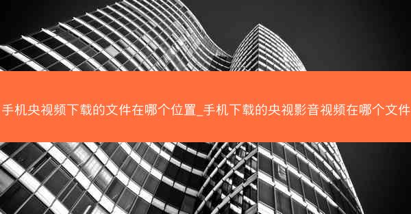 手机央视频下载的文件在哪个位置_手机下载的央视影音视频在哪个文件