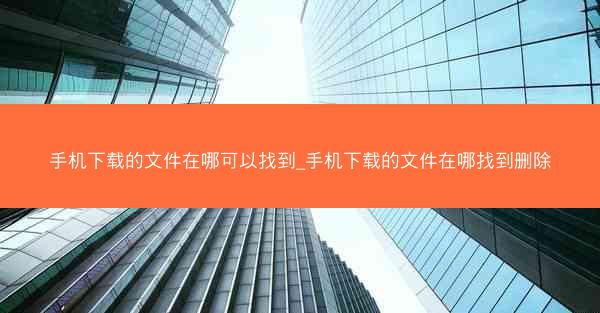 手机下载的文件在哪可以找到_手机下载的文件在哪找到删除