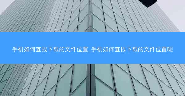 手机如何查找下载的文件位置_手机如何查找下载的文件位置呢