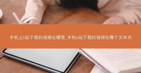 手机上b站下载的视频在哪里_手机b站下载的视频在哪个文件夹