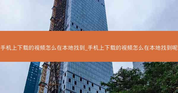 手机上下载的视频怎么在本地找到_手机上下载的视频怎么在本地找到呢