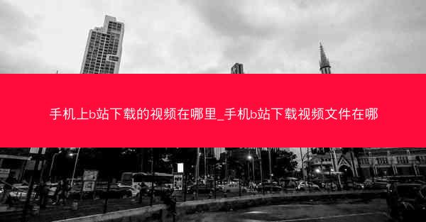 手机上b站下载的视频在哪里_手机b站下载视频文件在哪