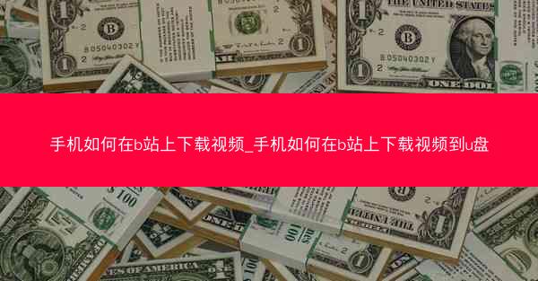 手机如何在b站上下载视频_手机如何在b站上下载视频到u盘