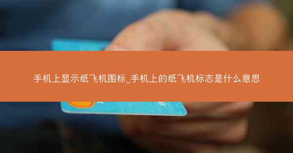 手机上显示纸飞机图标_手机上的纸飞机标志是什么意思