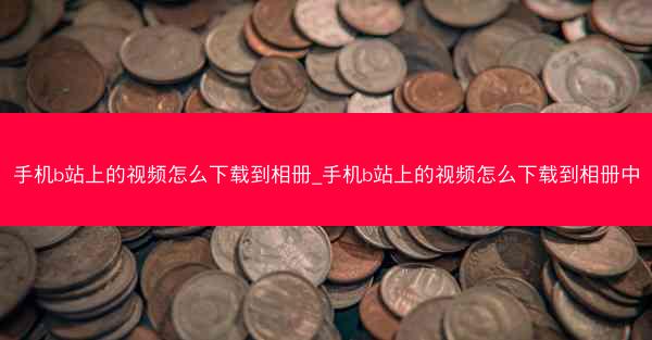 手机b站上的视频怎么下载到相册_手机b站上的视频怎么下载到相册中