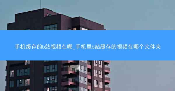 手机缓存的b站视频在哪_手机里b站缓存的视频在哪个文件夹
