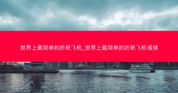 世界上最简单的折纸飞机_世界上最简单的折纸飞机视频