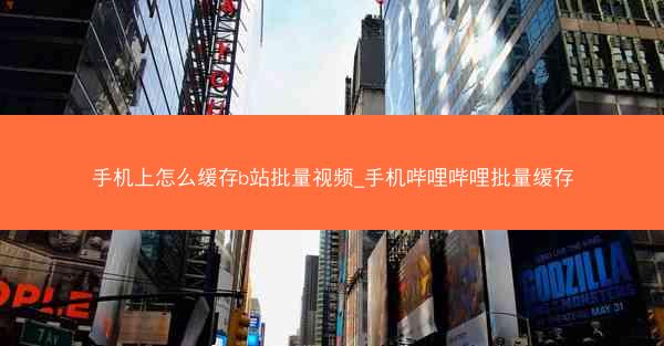 手机上怎么缓存b站批量视频_手机哔哩哔哩批量缓存