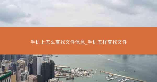 手机上怎么查找文件信息_手机怎样查找文件