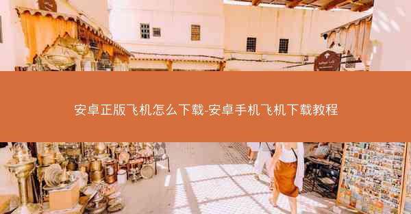 安卓正版飞机怎么下载-安卓手机飞机下载教程