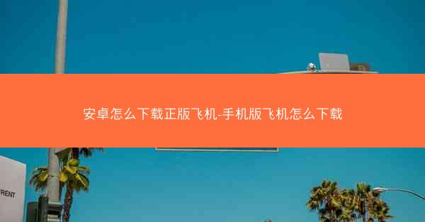 安卓怎么下载正版飞机-手机版飞机怎么下载