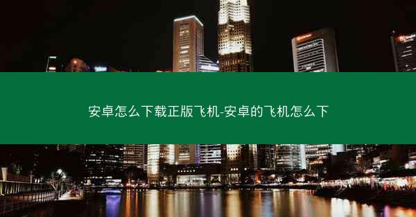 安卓怎么下载正版飞机-安卓的飞机怎么下
