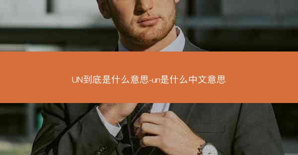 UN到底是什么意思-un是什么中文意思