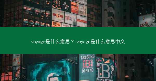 voyage是什么意思？-voyage是什么意思中文