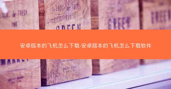 安卓版本的飞机怎么下载-安卓版本的飞机怎么下载软件